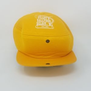 Tilley’s Pizza House Vintage Yellow Hat Snap Front Novelty Hat